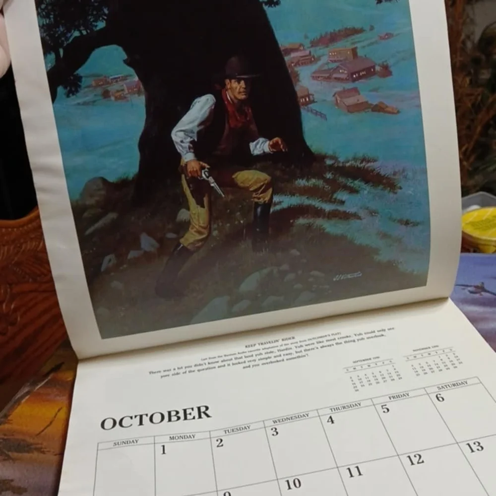 L'Amour 1990 Calendar - Brown